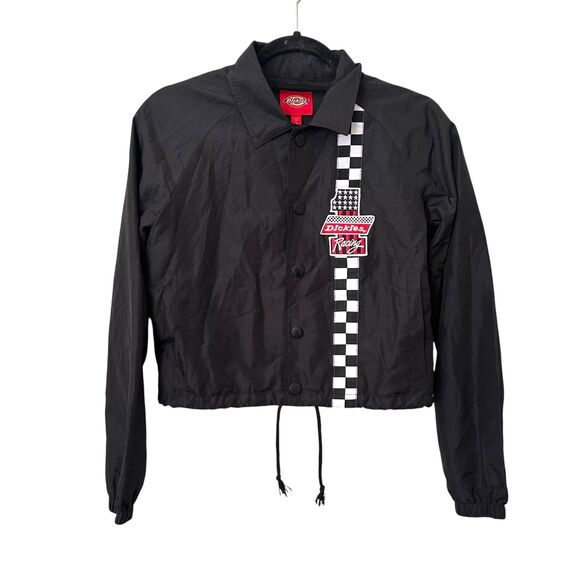 DICKIES 500 Speedway Racing Jacket Cropped Black Small - Picture 2 of 6